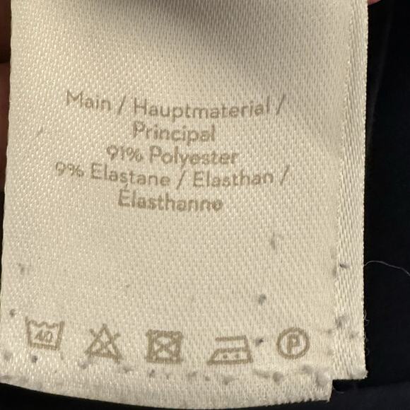 Boden Women 8R US 12R UK Pants Flat Front Wide Leg Cropped Navy Blue - Picture 6 of 8